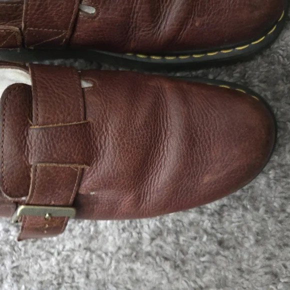 Dr. Martens Brown Leather Unisex Clogs - Jorge - Picture 3 of 9
